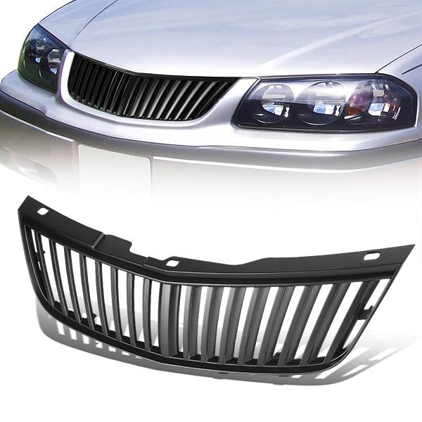 CAAP, 00-05 Chevy Impala Front Grille - Badgeless Vertical Fence Style - Black