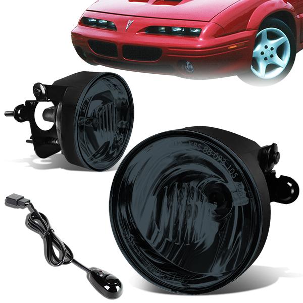 DNA Motoring, 00-06 Chevy Suburban 1500 2500 Tahoe Pontiac Grand Prix Smoked Lens Fog Lights - w/Switch