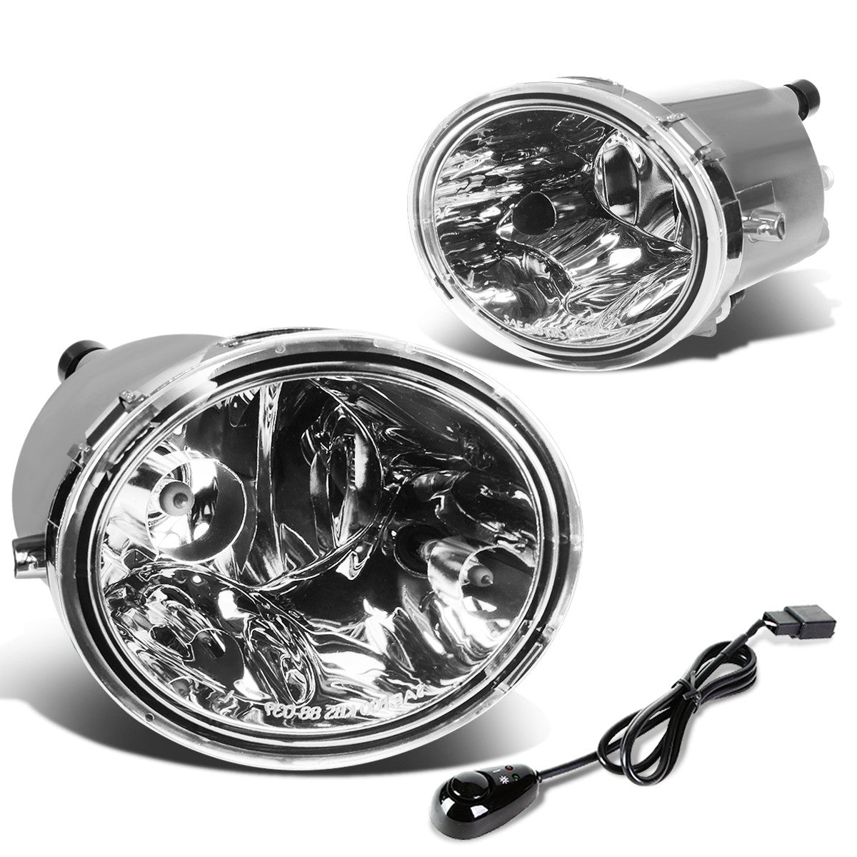 DNA Motoring, 00-07 Toyota Tundra 01-07 Sequioa Clear Lens Fog Lights - w/Switch+Bulbs