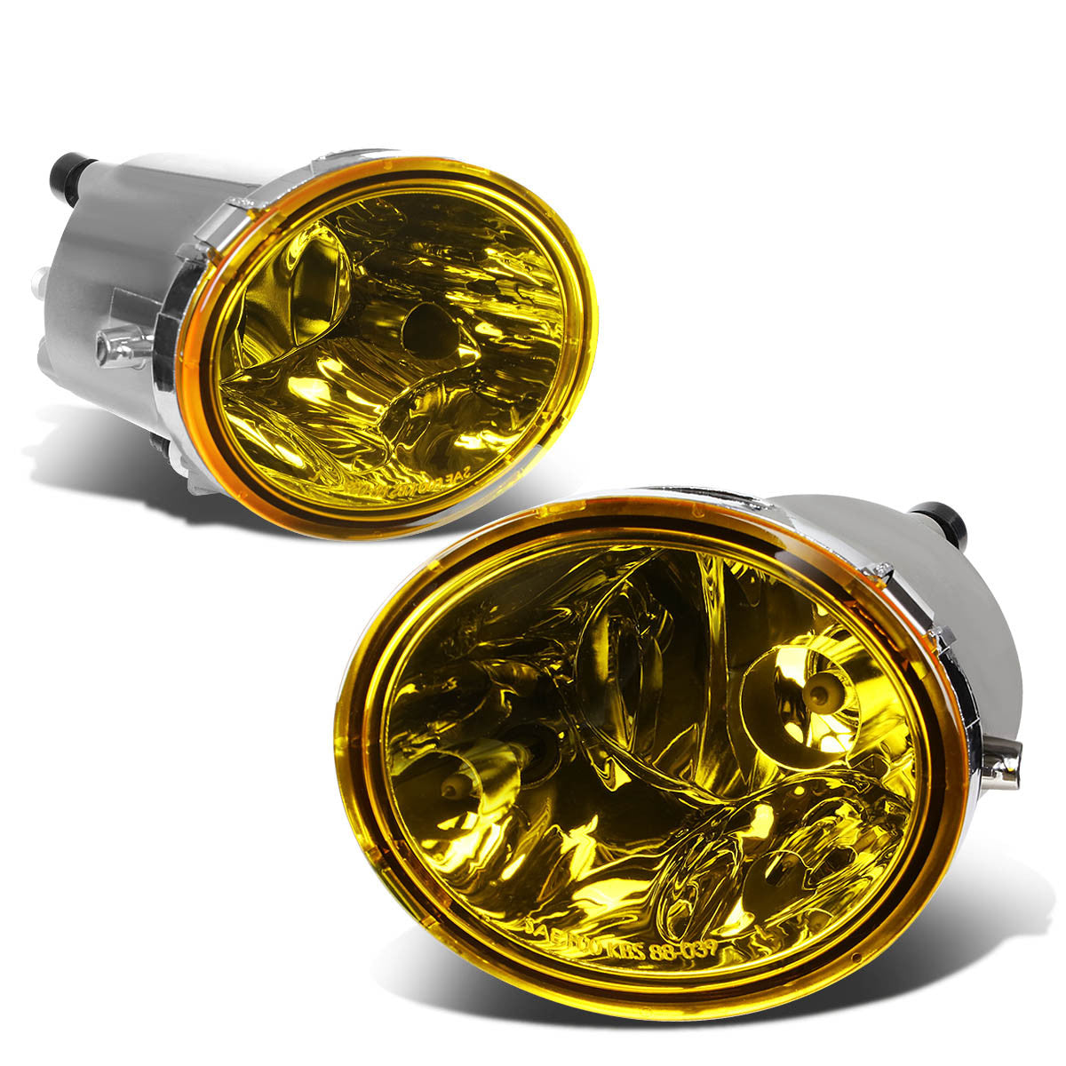 DNA Motoring, 00-07 Toyota Tundra Sequoia Amber Lens Fog Lights - w/Light Bulbs