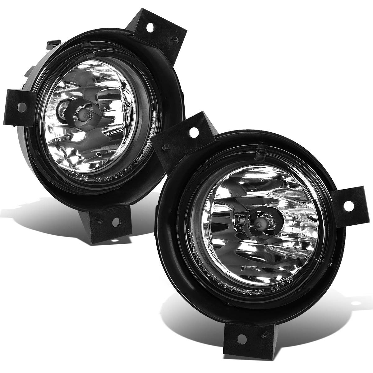 DNA Motoring, 01-03 Ford Ranger Clear Lens Replacement Fog Lights - w/Light Bulbs