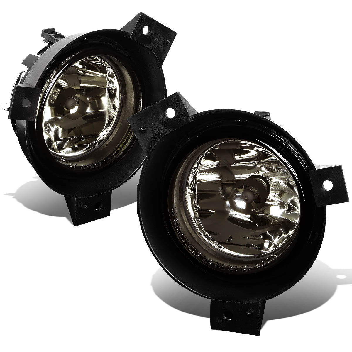 DNA Motoring, 01-03 Ford Ranger Smoked Lens Replacement Fog Lights - w/Light Bulbs