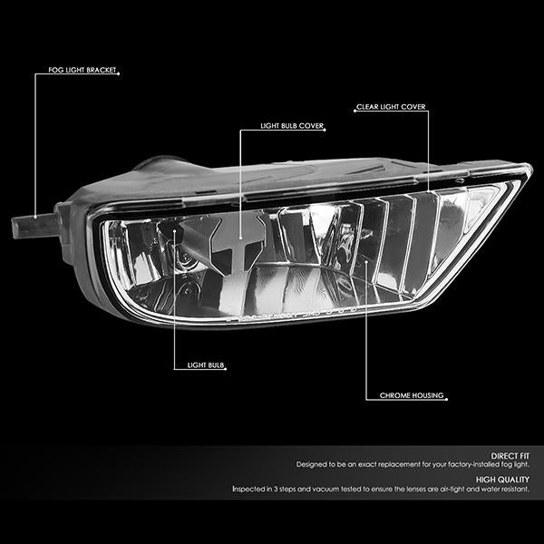 DNA Motoring, 01-03 Toyota Sienna Right/Passenger Side Fog Light w/Blub - TO2593111