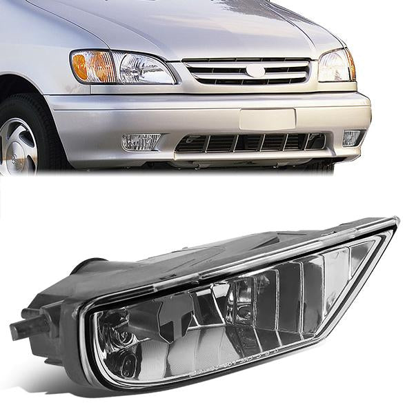 DNA Motoring, 01-03 Toyota Sienna Right/Passenger Side Fog Light w/Blub - TO2593111