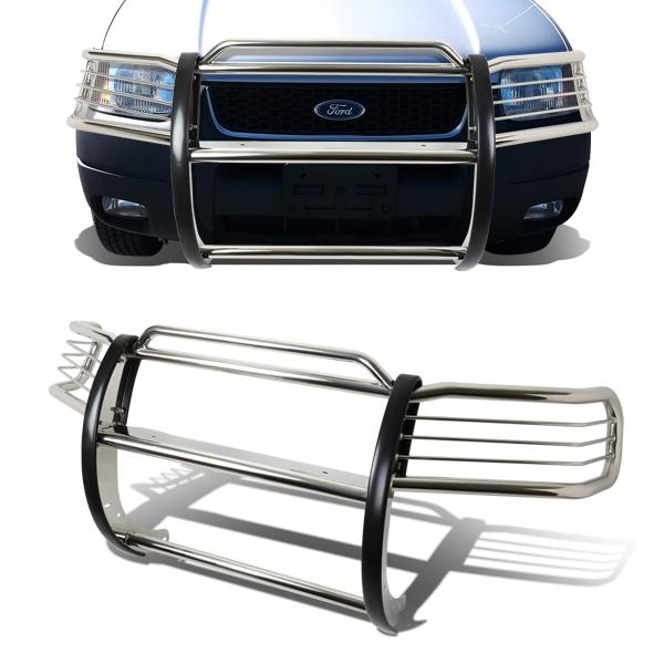 CAAP, 01-04 Ford Escape Brush Grille Guard - Stainless Steel