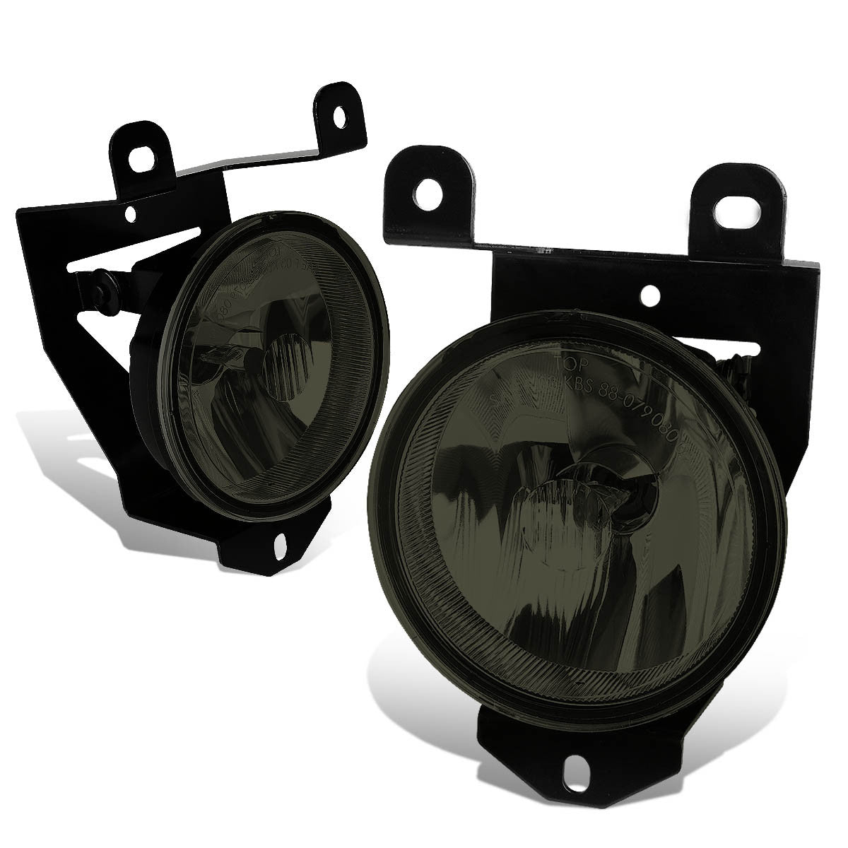 DNA Motoring, 01-07 GMC Yukon Sierra C3 Cadillac Escalade 92-99 Pontiac Bonneville Smoked Lens Fog Lights