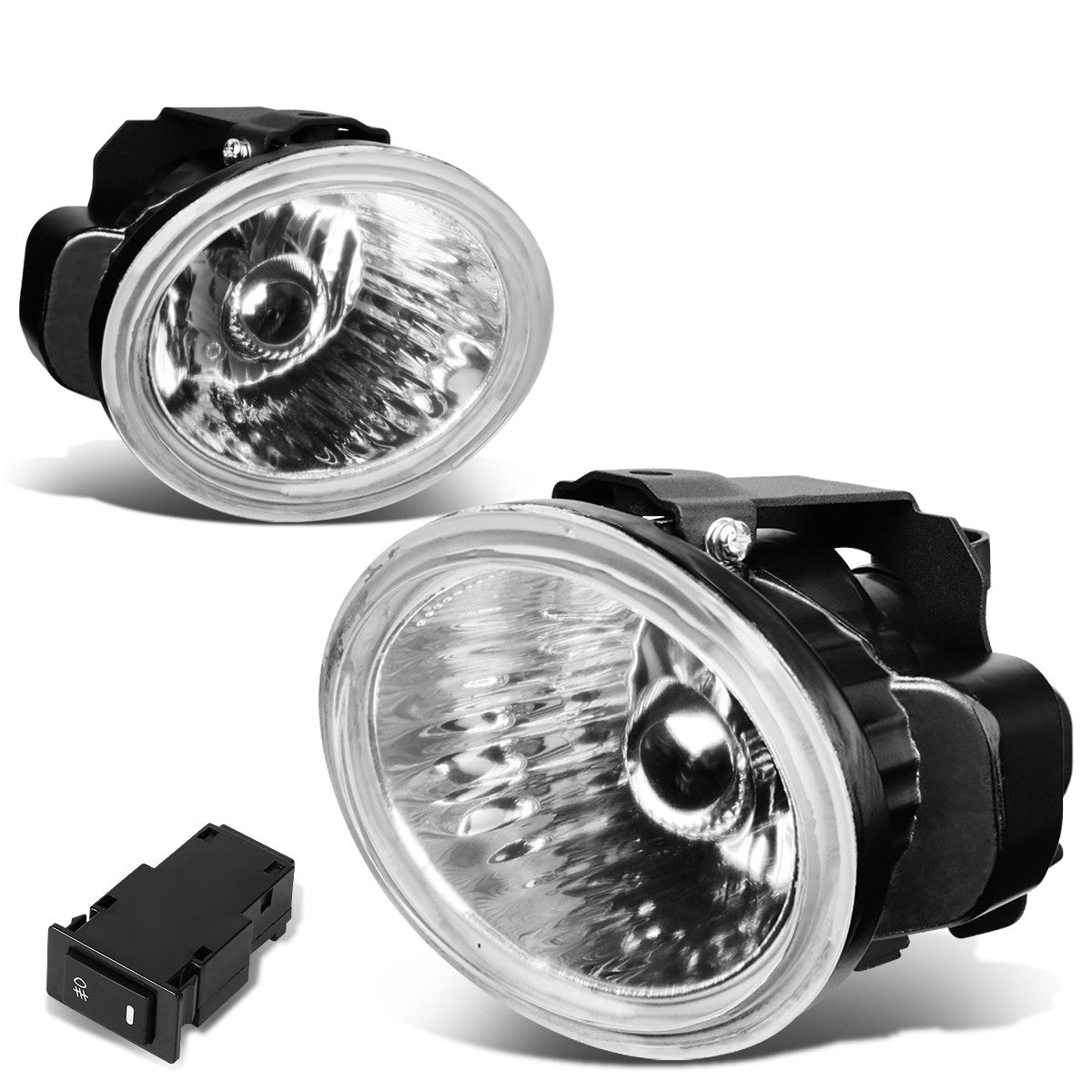 DNA Motoring, 02-04 Nissan Altima 03-07 Murano 03-05 Infiniti FX35 FX45 Clear Lens Fog Lights - w/Switch