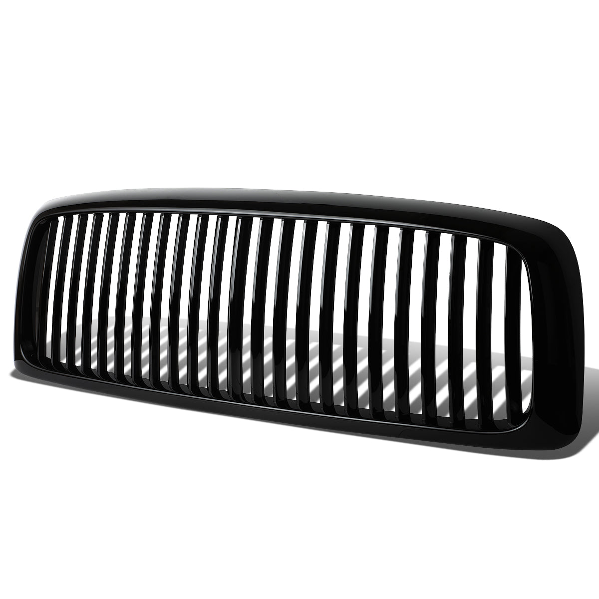 CAAP, 02-05 Dodge Ram 1500 2500 3500 Front Grille - Badgeless Vertical Style - Black