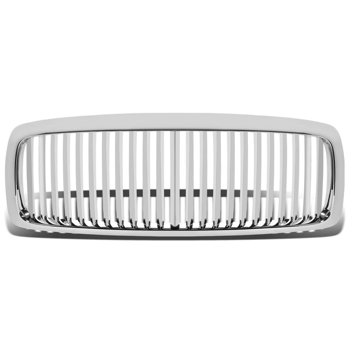 CAAP, 02-05 Dodge Ram 1500 2500 3500 Front Grille - Badgeless Vertical Style - Chrome