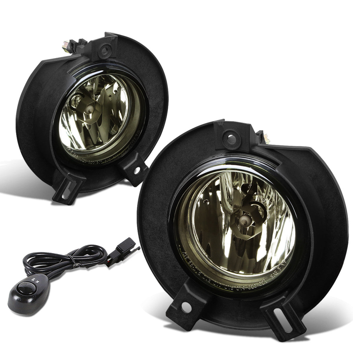 DNA Motoring, 02-05 Ford Explorer Smoked Lens Fog Lights - w/Switch+Bulbs