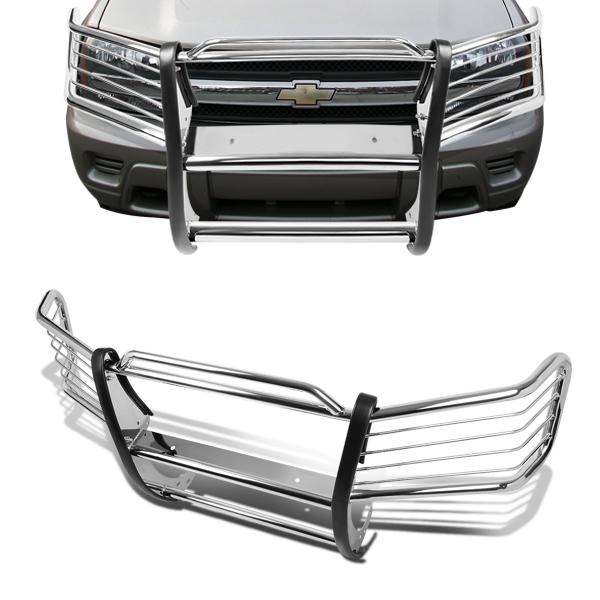 CAAP, 02-09 Chevy Trailblazer EXT Brush Grille Guard - Steel - Stainless Steel