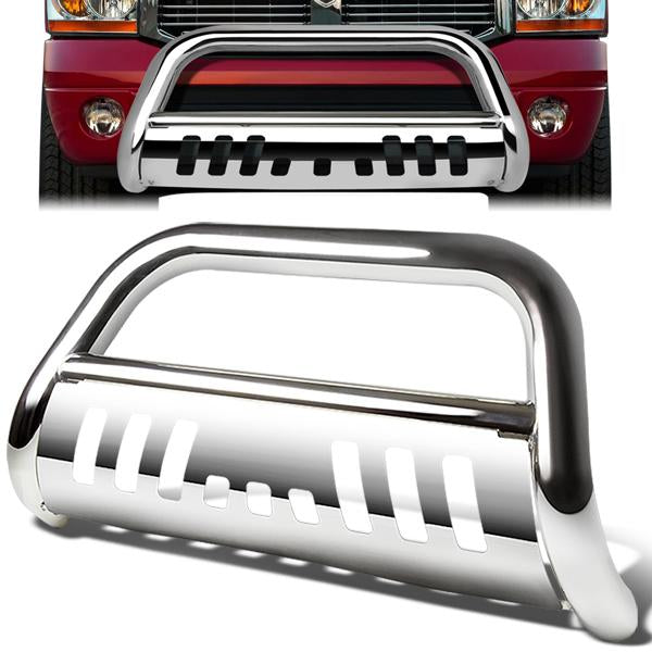 CAAP, 02-09 Dodge Ram 1500 2500 3500 Bull Bar w/Skid Plate - Stainless Steel