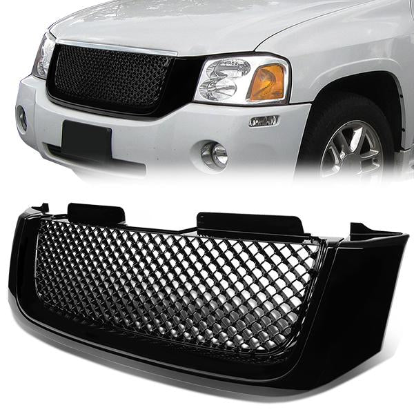 CAAP, 02-09 GMC Envoy XL XUV Front Grille - Badgeless Diamond Mesh - Black