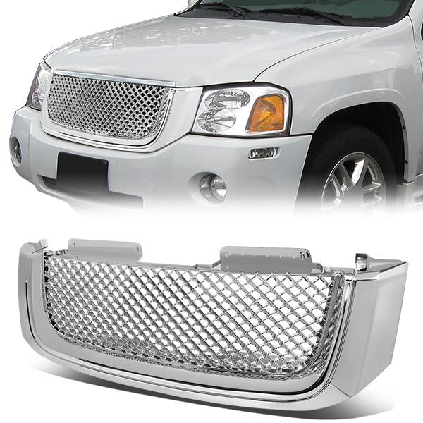 CAAP, 02-09 GMC Envoy XL XUV Front Grille - Badgeless Diamond Mesh - Chrome