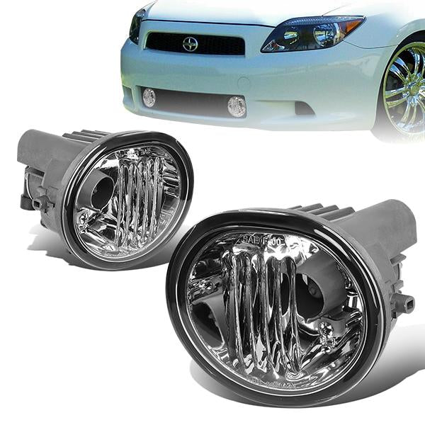 DNA Motoring, 03-10 Toyota Matrix TC Pontiac Vibe Clear lens Fog Lights - w/Light Bulbs