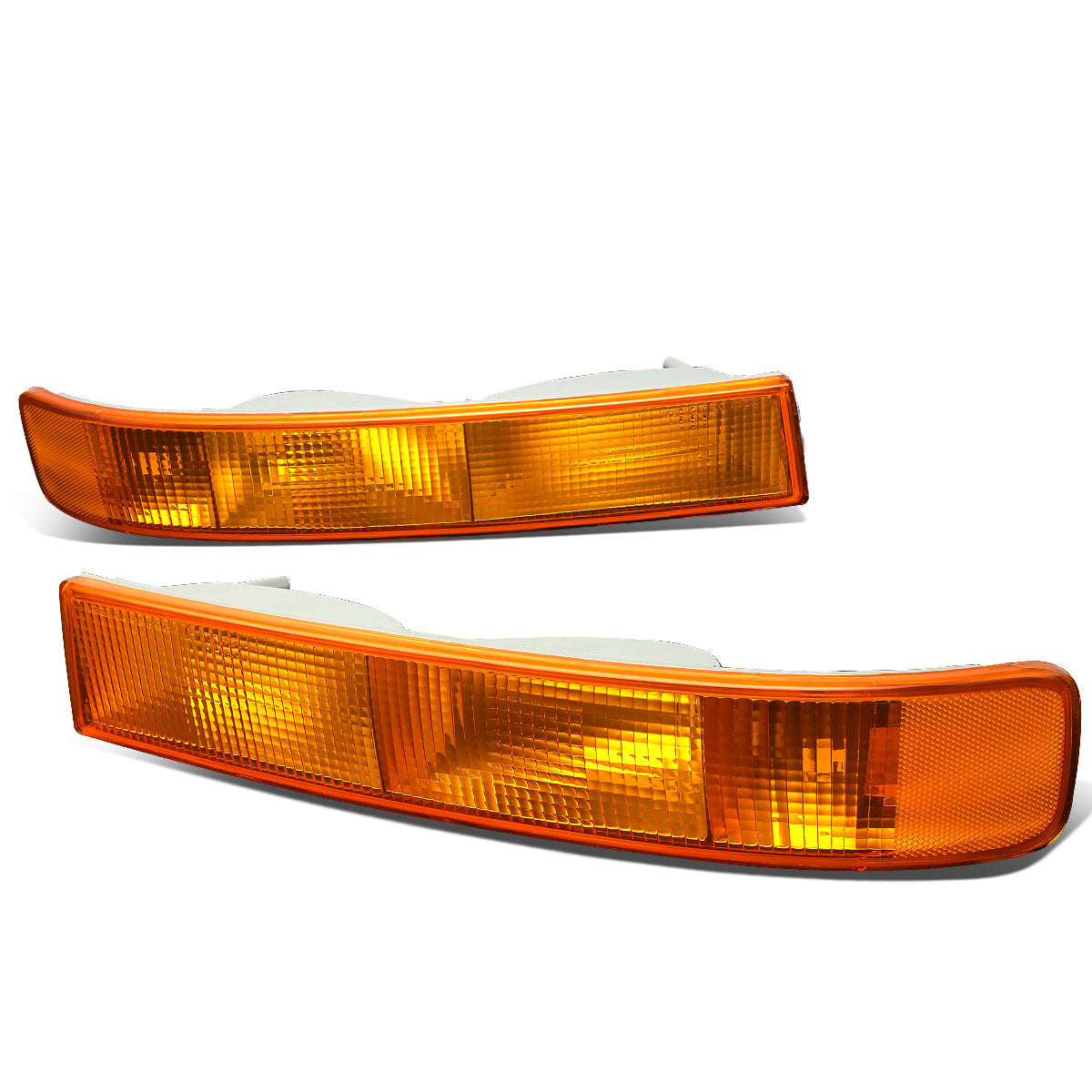 Nuvision Lighting, 03-20 Chevy Express GMC Savana 1500-4500 Turn Signal Bumper Lights - Amber