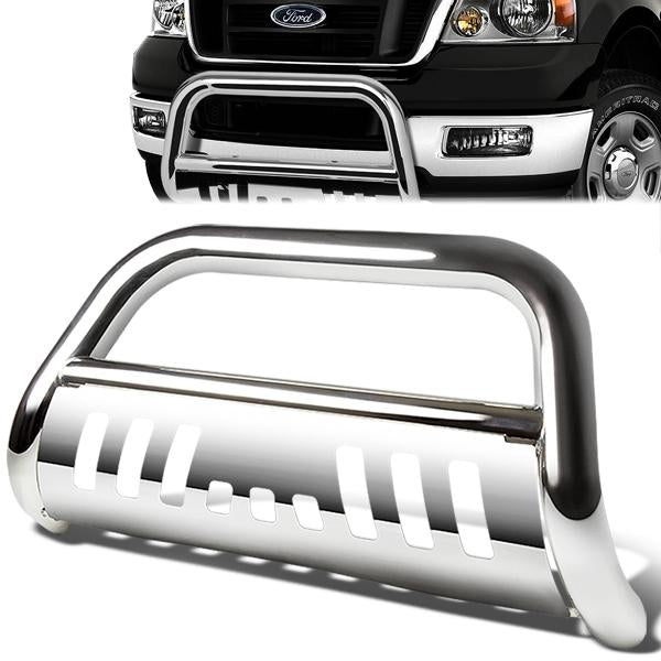 CAAP, 04-08 Ford F150 07-14 Lincoln Navigator Bull Bar w/Skid Plate - Stainless Steel