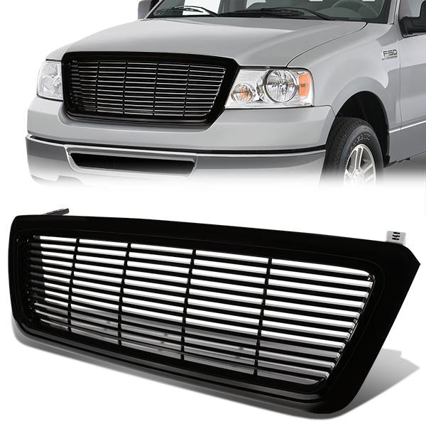 CAAP, 04-08 Ford F150 Lincoln Mark LT Front Grille - Horizontal Fence Mesh - Black