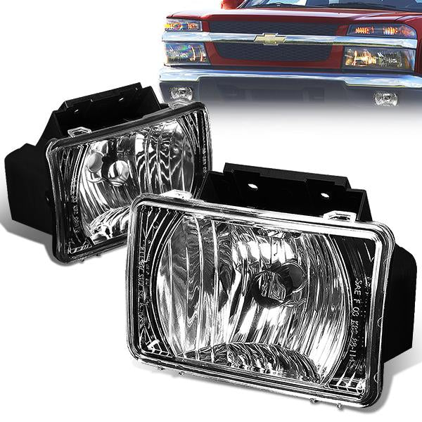 DNA Motoring, 04-12 Chevy Colorado GMC Canyon Black Housing Fog Lights