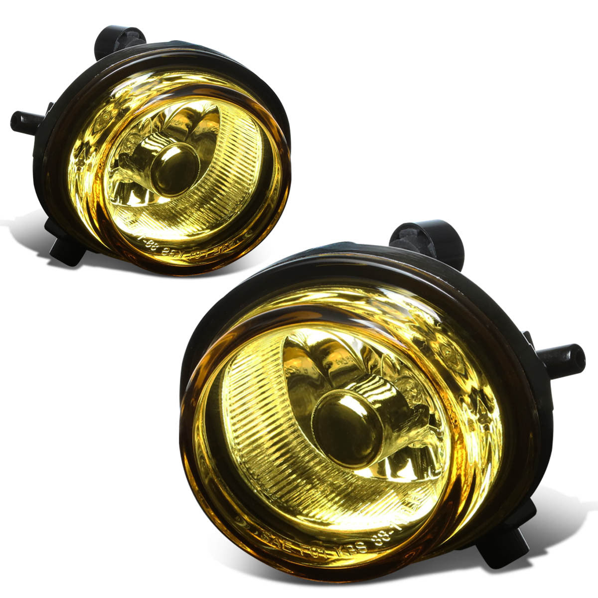 DNA Motoring, 04-16 Mazda MPV RX8 MX5 CX7 Amber Lens Fog Lights - w/Light Bulbs