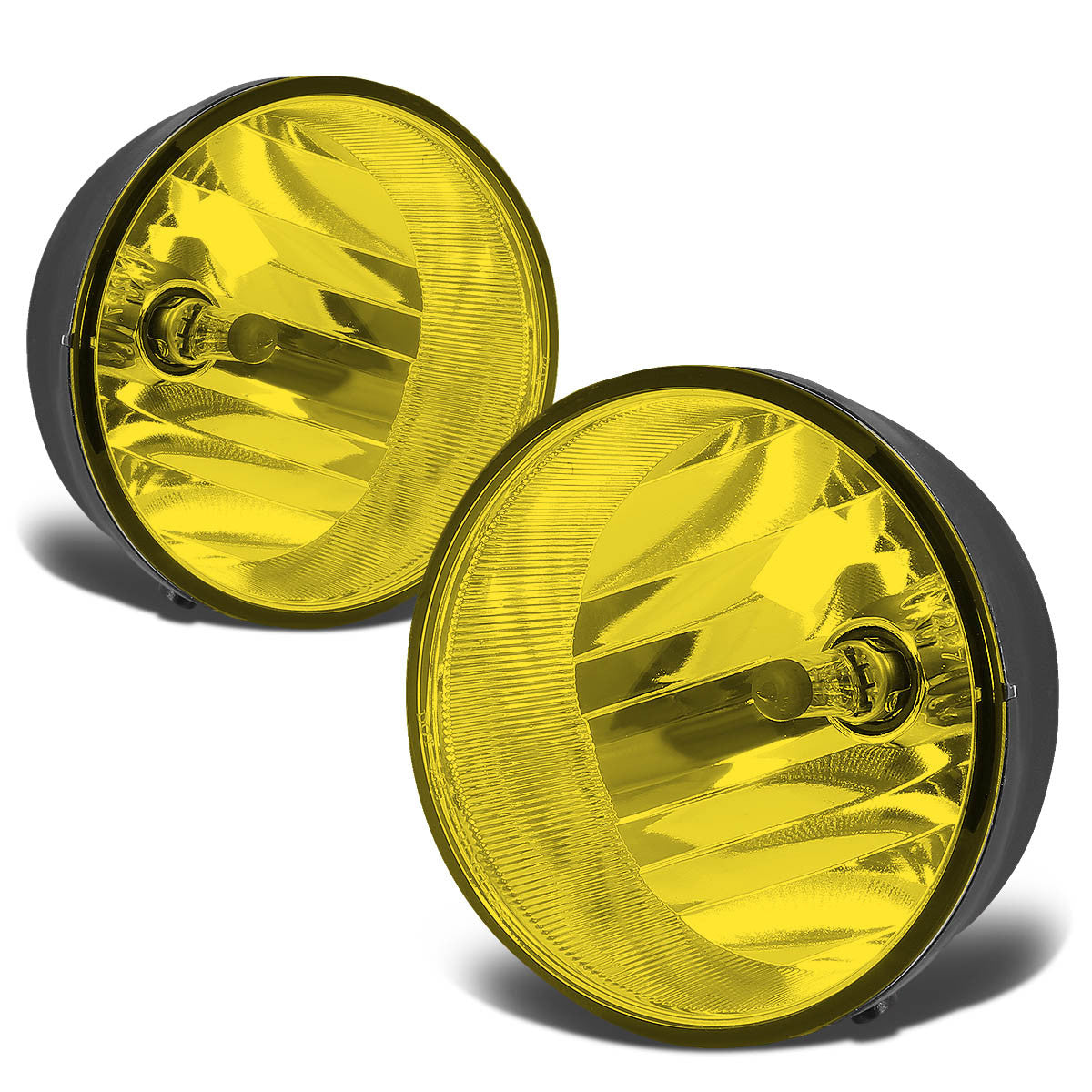 DNA Motoring, 04-16 Toyota Sequoia Solara Tacoma Tundra Amber Lens Fog Lights - w/Switch