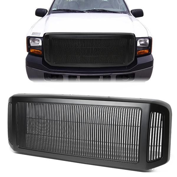 CAAP, 05-07 Ford F250 F350 F450 F550 Super Duty Front Grille - Horizontal Fence Mesh