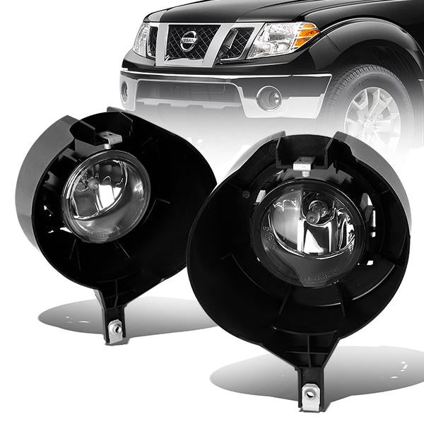 DNA Motoring, 05-15 Nissan Frontier Clear lens Fog Lights - w/Light Bulbs