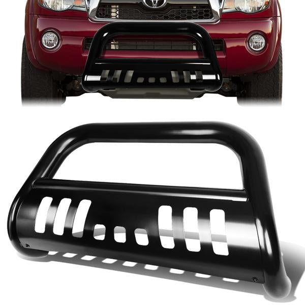 CAAP, 05-15 Toyota Tacoma Bull Bar w/Skid Plate - Stainless Steel - Black