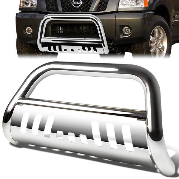 CAAP, 05-16 Nissan Xterra Frontier Bull Bar w/Skid Plate - Stainless Steel