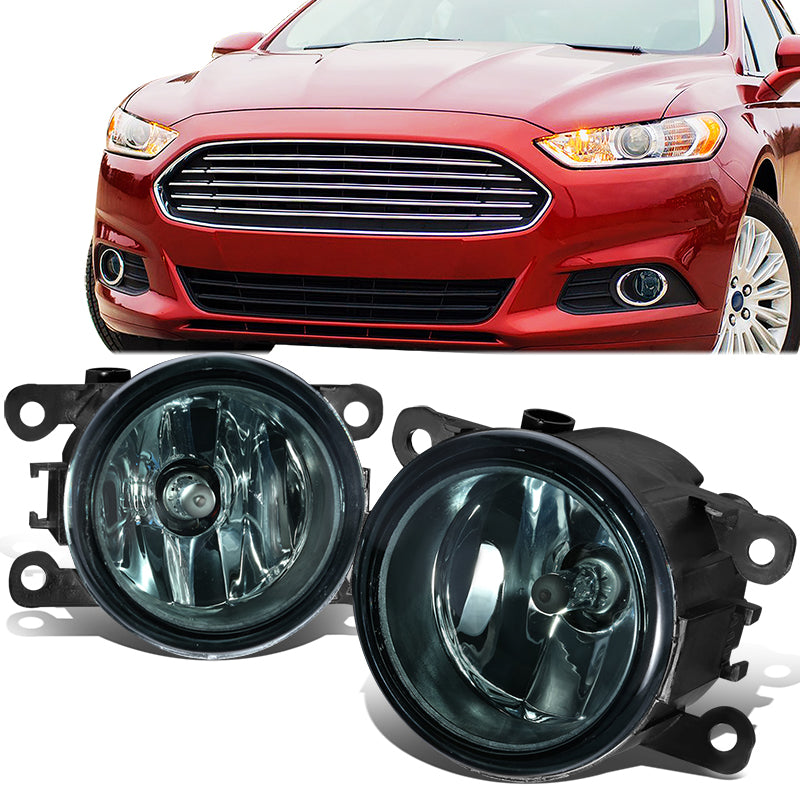 DNA Motoring, 06-21 Ford Mustang 08-14 Focus Lincoln Navigator Smoked Lens Fog Lights - w/Light Bulb