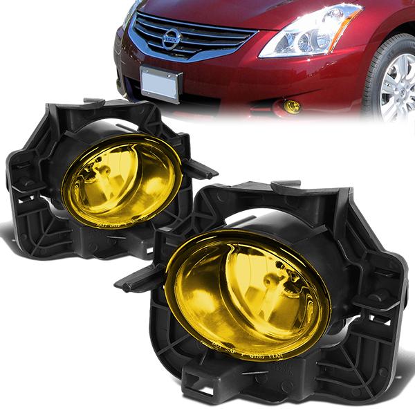 DNA Motoring, 07-09 Nissan Altima Amber Lens Fog Lights - w/Light Bulbs