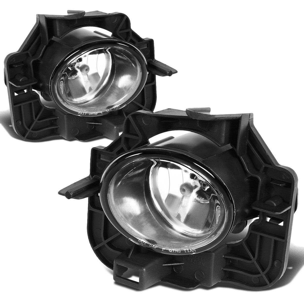 DNA Motoring, 07-09 Nissan Altima Clear lens Fog Lights - w/Light Bulbs