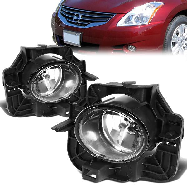 DNA Motoring, 07-09 Nissan Altima Clear lens Fog Lights - w/Light Bulbs