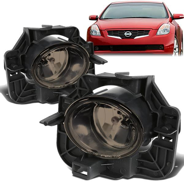 DNA Motoring, 07-09 Nissan Altima Sedan Smoked Lens Fog Lights - w/Switch+Bulbs