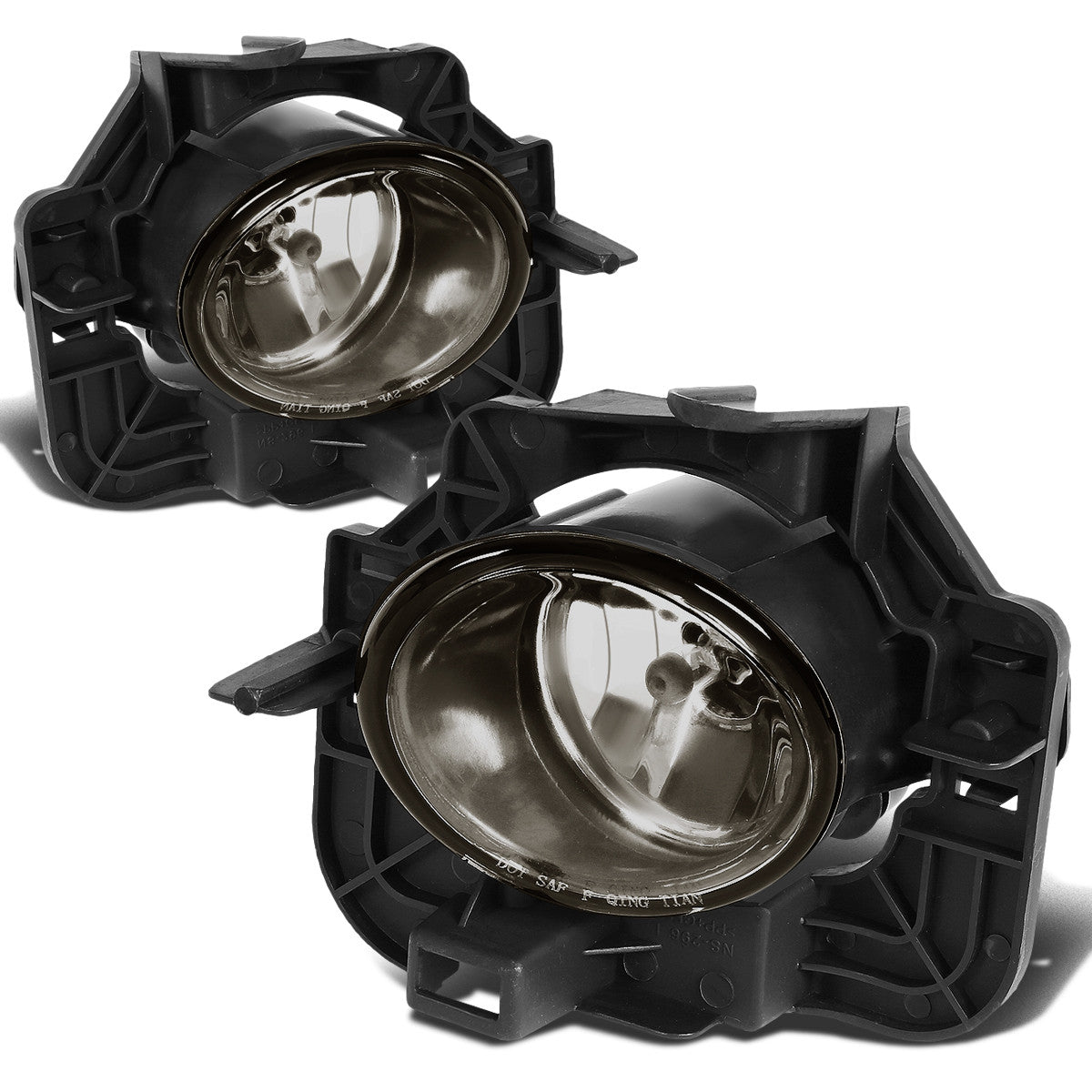 DNA Motoring, 07-09 Nissan Altima Smoked Lens Fog Lights - w/Light Bulbs