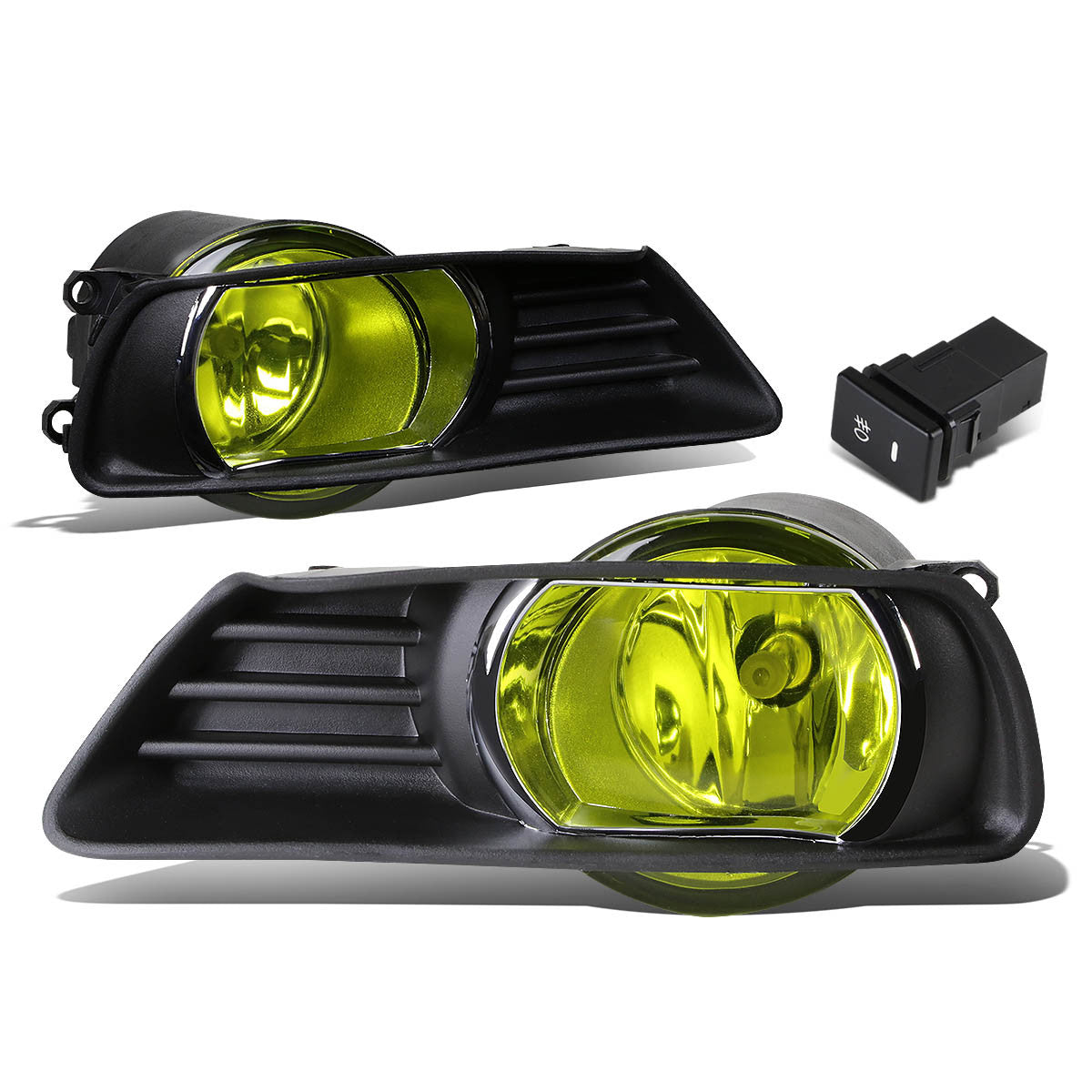 DNA Motoring, 07-09 Toyota Camry Amber Lens Fog Lights - w/Bezel+Switch+Bulbs