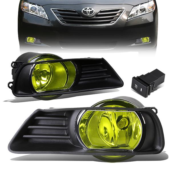 DNA Motoring, 07-09 Toyota Camry Amber Lens Fog Lights - w/Bezel+Switch+Bulbs