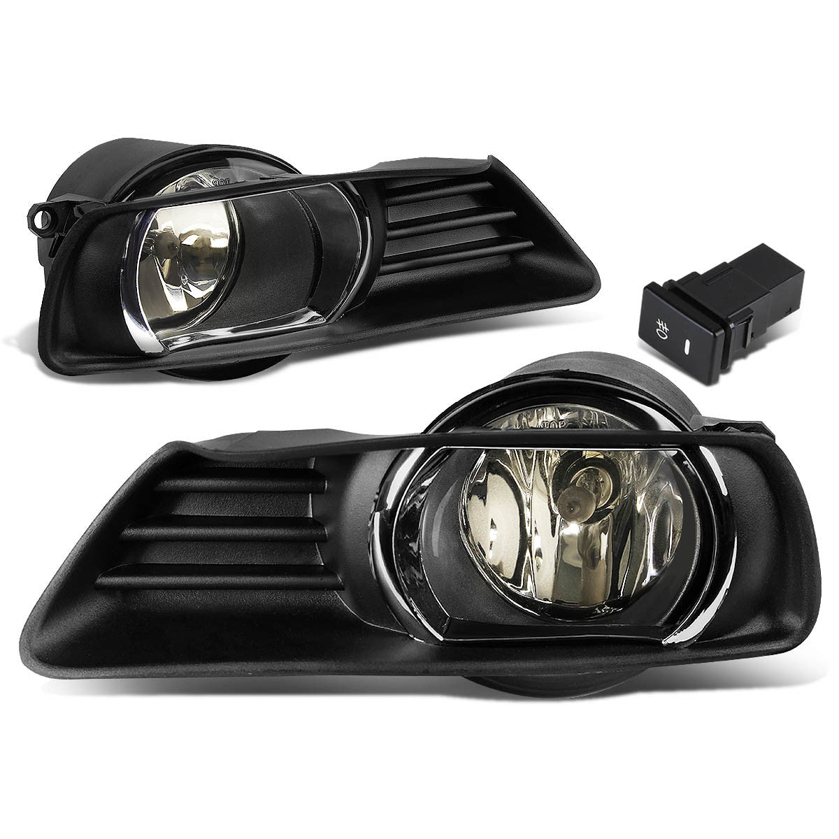 DNA Motoring, 07-09 Toyota Camry Smoked Lens Fog Lights - w/Bezel+Switch+Bulbs