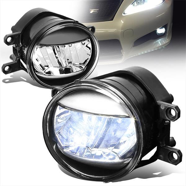 DNA Motoring, 07-13 Lexus GS350 GS450h RX350 Toyota Camry Corolla Clear Lens LED Fog Lights - w/Switch