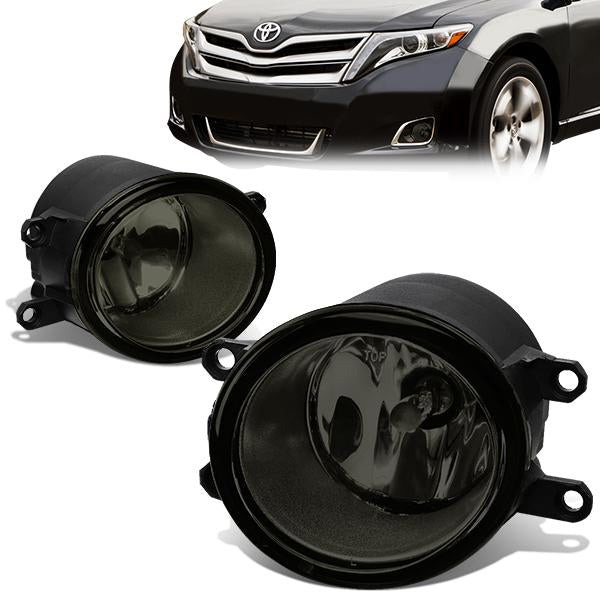 DNA Motoring, 07-13 Toyota Camry 09-13 Corolla 11-14 Lexus IS250 IS350 Smoked lens Fog Lights