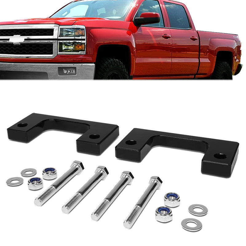 J2 Engineering, 07-22 Chevy Silverado GMC Sierra 1500 1 in. Front Lower Leveling Spacer Kit