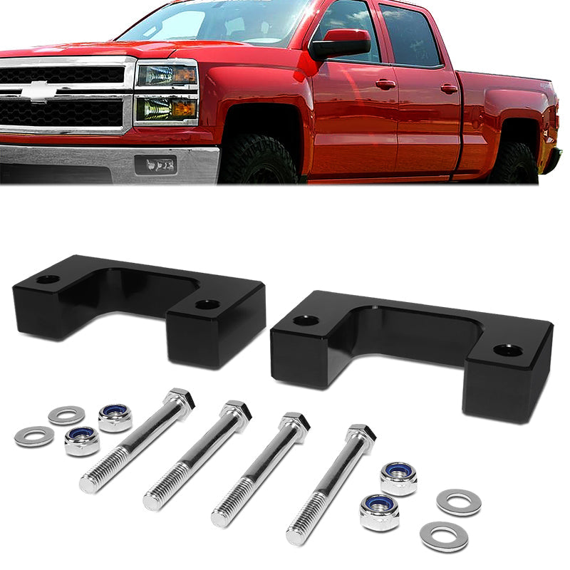 J2 Engineering, 07-22 Chevy Silverado GMC Sierra 1500 2 in. Front Lower Leveling Spacer Kit