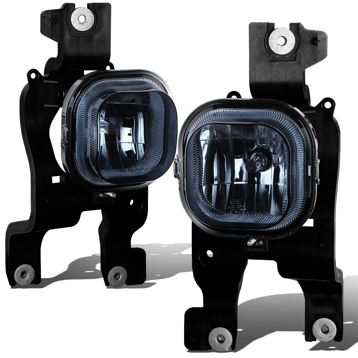 DNA Motoring, 08-10 Ford F250 F350 F450 F550 Super Duty Smoked Lens Fog Lights - w/Light Bulbs