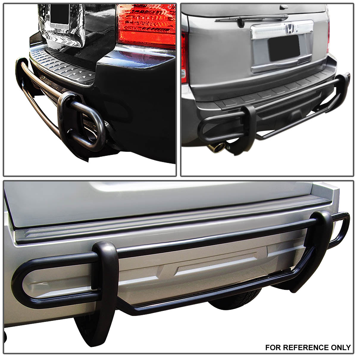 CAAP, 08-12 Ford Escape Mazda Tribute Rear Bumper Guard w/Mouting Brackets - Heavy Duty Steel