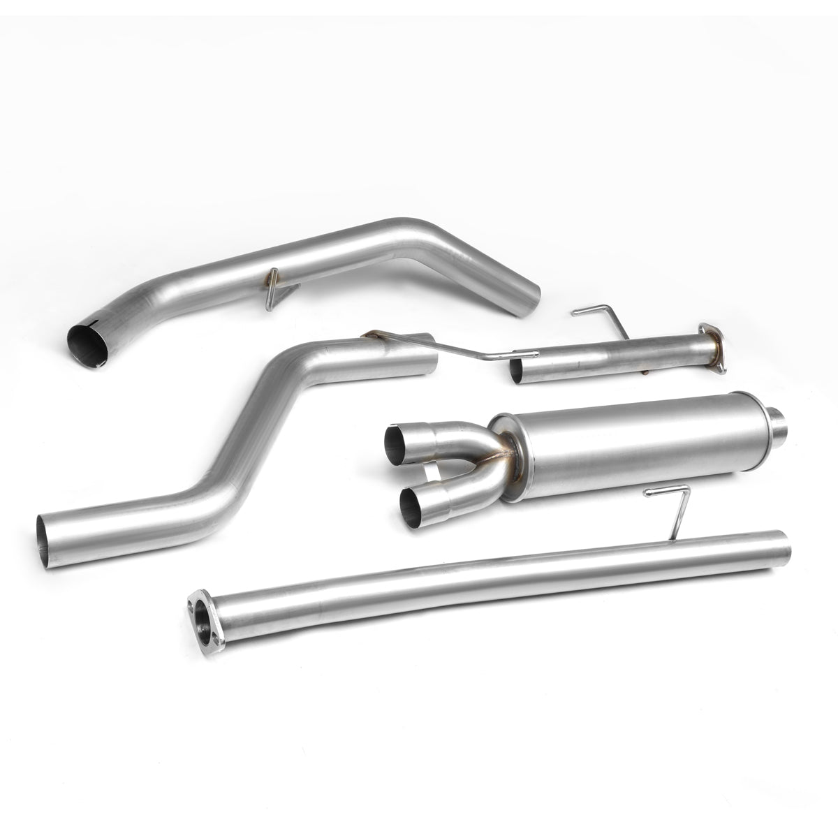 J2 Engineering, 09-19 Toyota Tundra V8 2.5 in. OD Catback Exhaust System w/Louvered Core Muffler