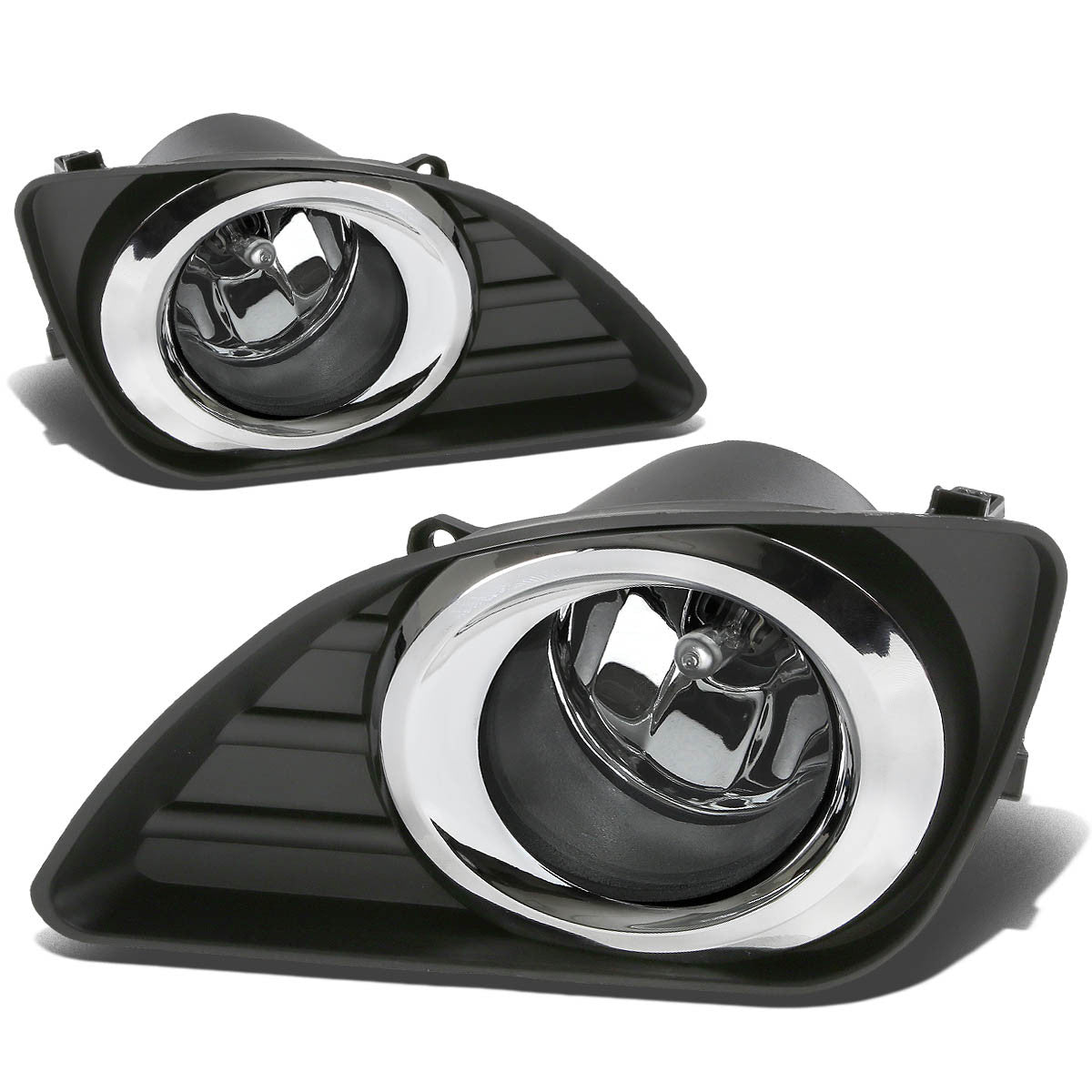 DNA Motoring, 10-11 Toyota Camry XV40 Clear Lens Fog Lights - w/Bezel+Switch+Bulbs