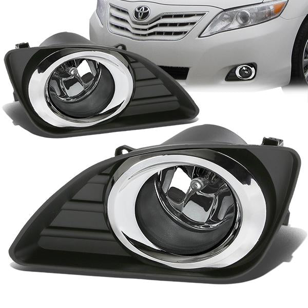 DNA Motoring, 10-11 Toyota Camry XV40 Clear Lens Fog Lights - w/Bezel+Switch+Bulbs