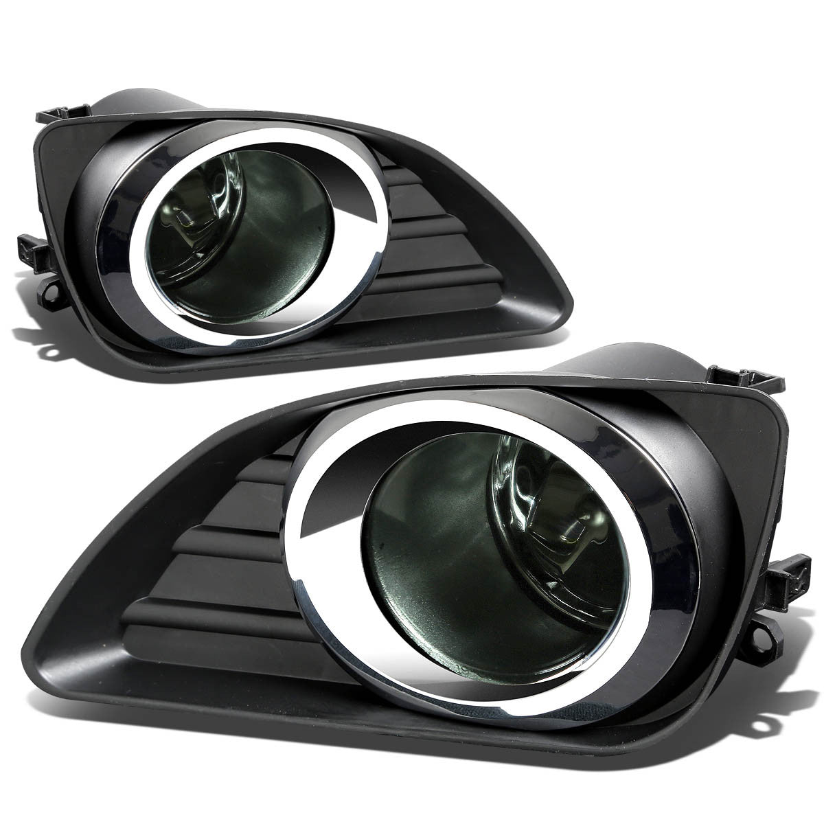 DNA Motoring, 10-11 Toyota Camry XV40 Smoked Lens Fog Lights - w/Bezel+Switch+Bulbs