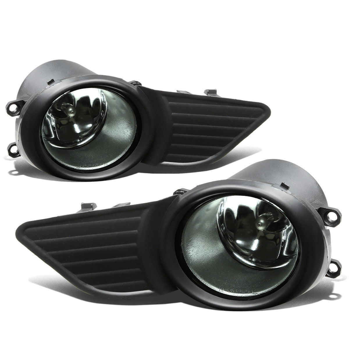 DNA Motoring, 11-17 Toyota Sienna Smoked Lens Fog Lights - w/Bezel+Light Bulbs