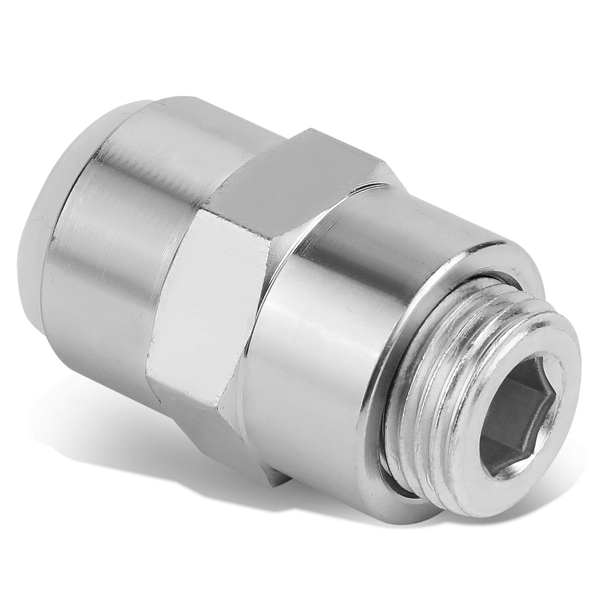 CAAP, 1/2" NPT Female to Female Straight Coupler+Threaded Plug - Stainless Steel